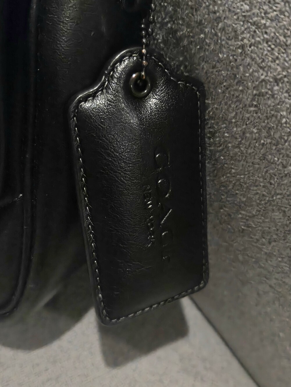 Coach Black Quilted Madison  Shoulder Bag - Picture 7 of 9